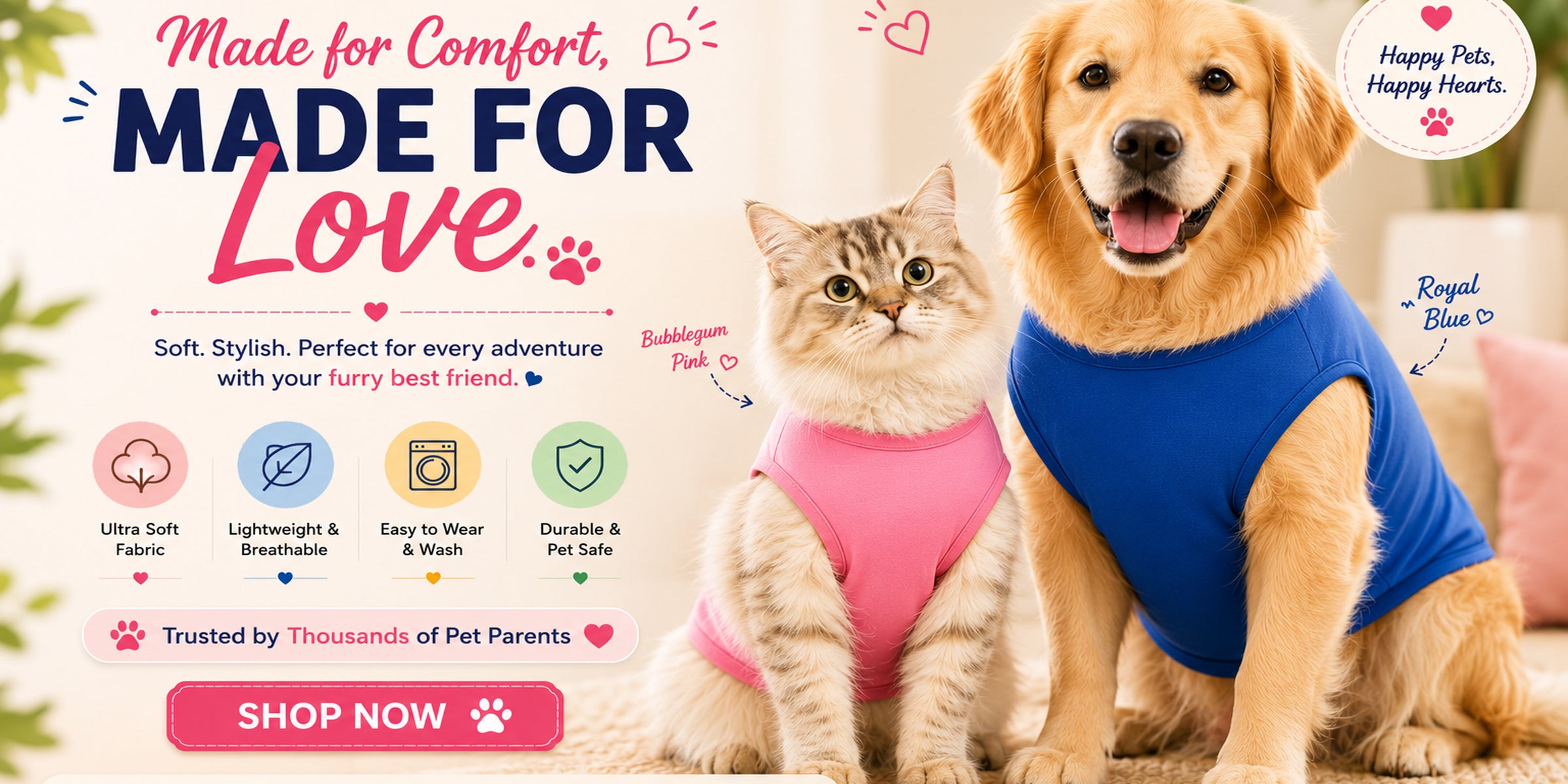 Dogs wearing premium pet clothes