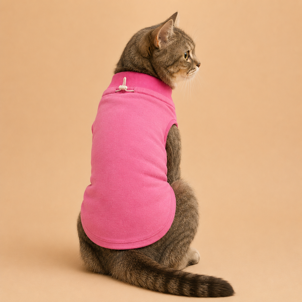 Mowmy Tails Sleeveless Pet T-Shirts - Cat