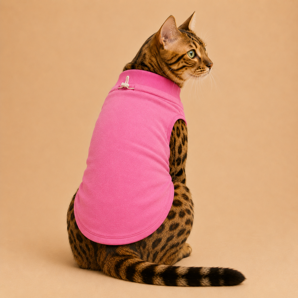 Mowmy Tails Sleeveless Pet T-Shirts - Cat