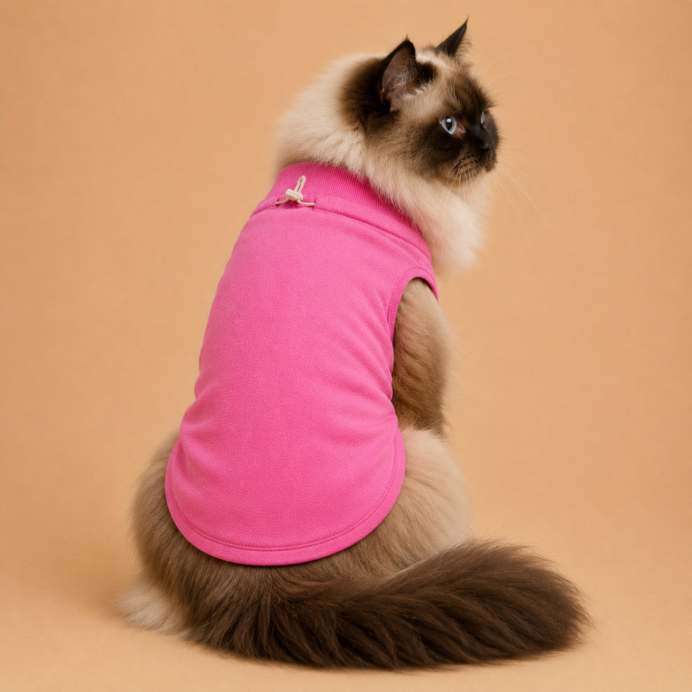 Mowmy Tails Sleeveless Pet T-Shirts - Cat
