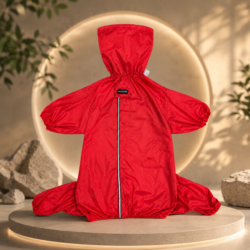Mowmy Tails Fully-Covered Raincoat