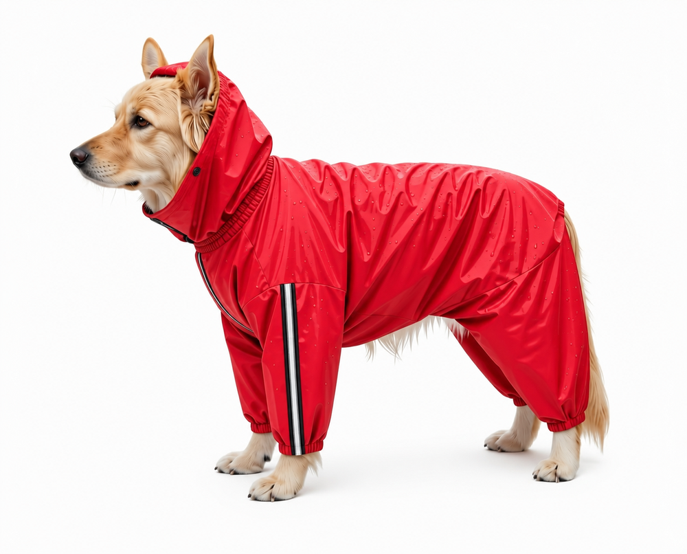 Mowmy Tails Fully-Covered Raincoat