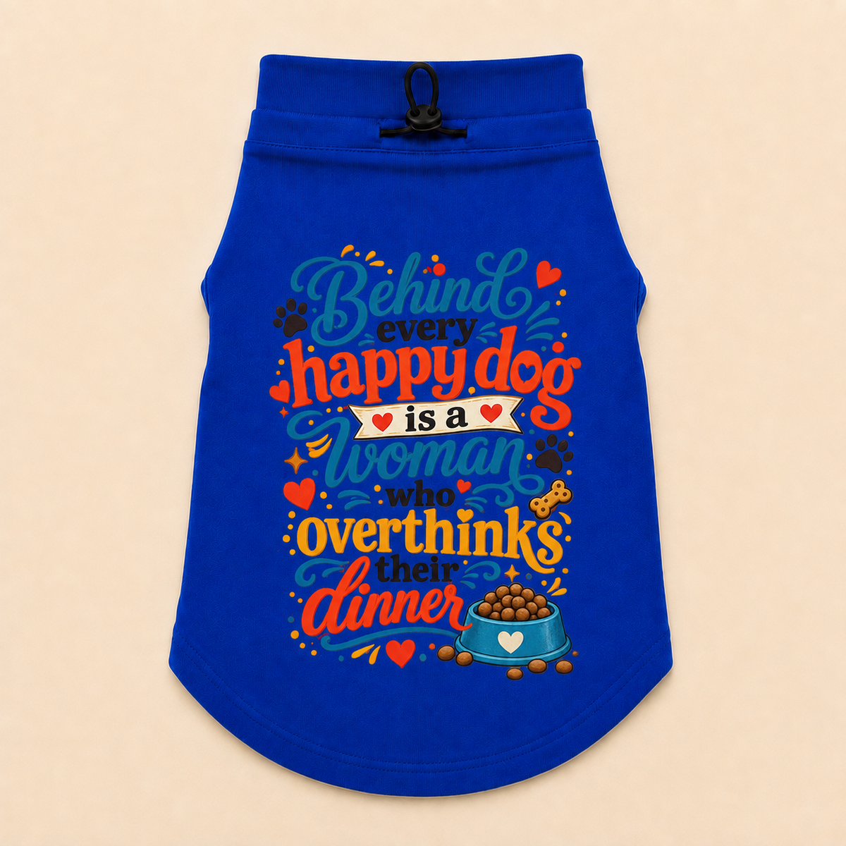MowmyTails Royal Blue T-Shirt – Choose Your Sticker-Style