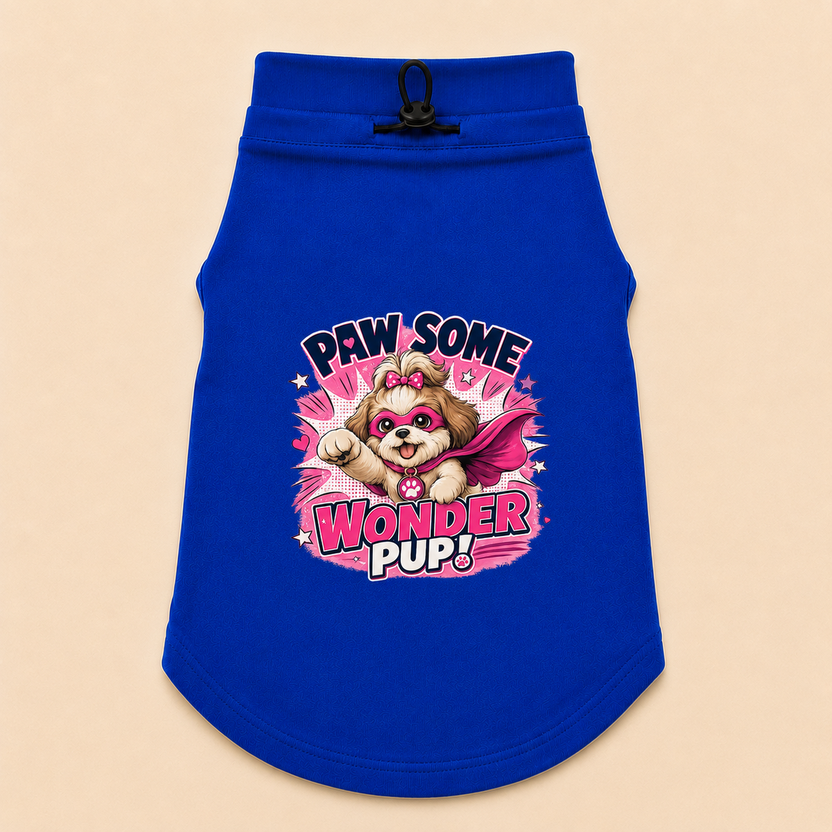 MowmyTails Royal Blue T-Shirt – Choose Your Sticker-Style
