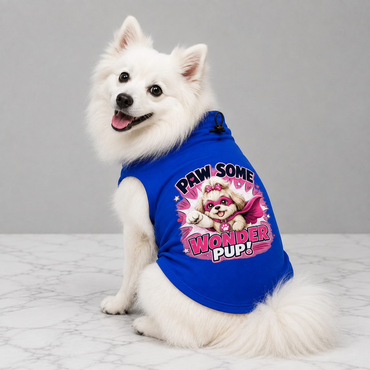 MowmyTails Royal Blue T-Shirt – Choose Your Sticker-Style