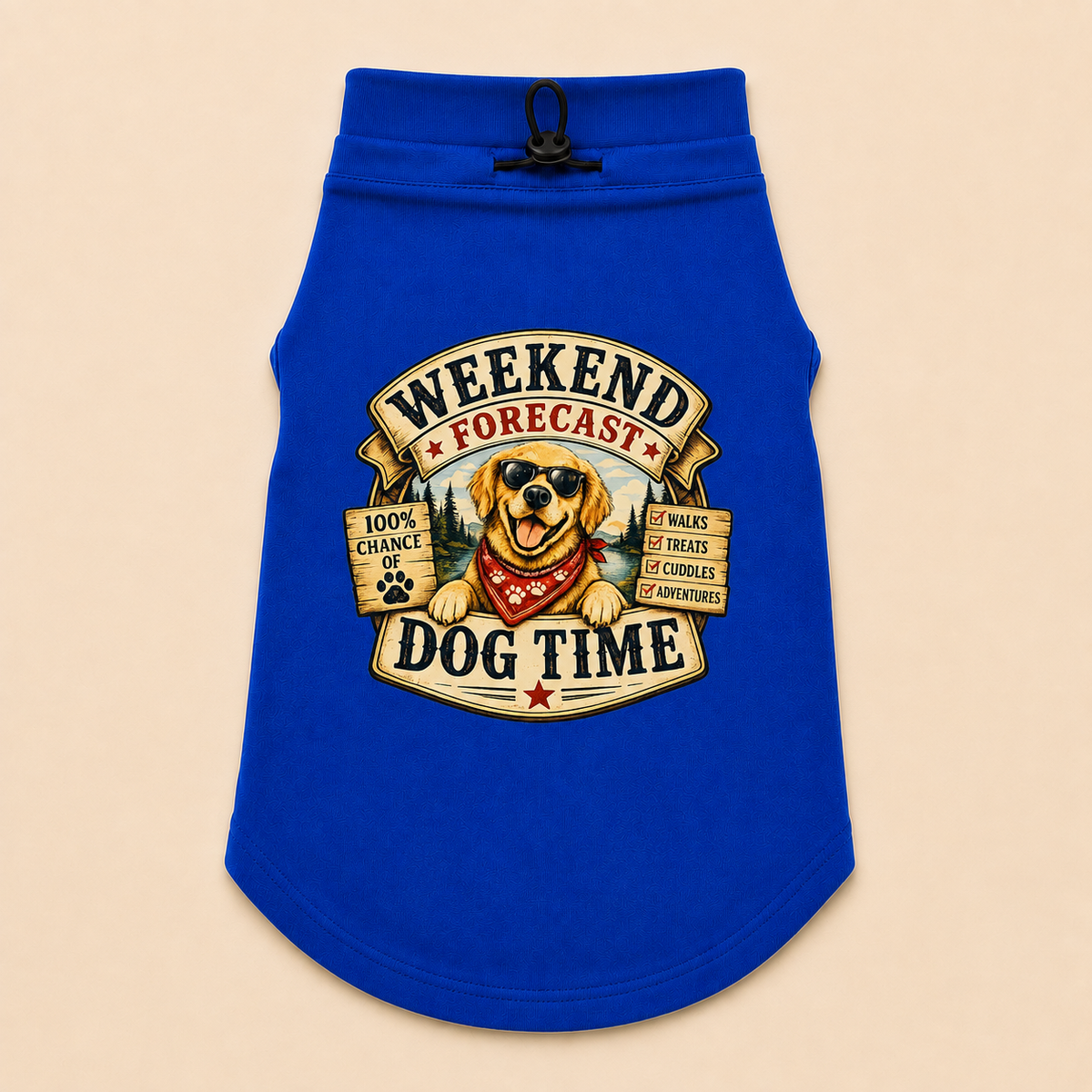 MowmyTails Royal Blue T-Shirt – Choose Your Sticker-Style