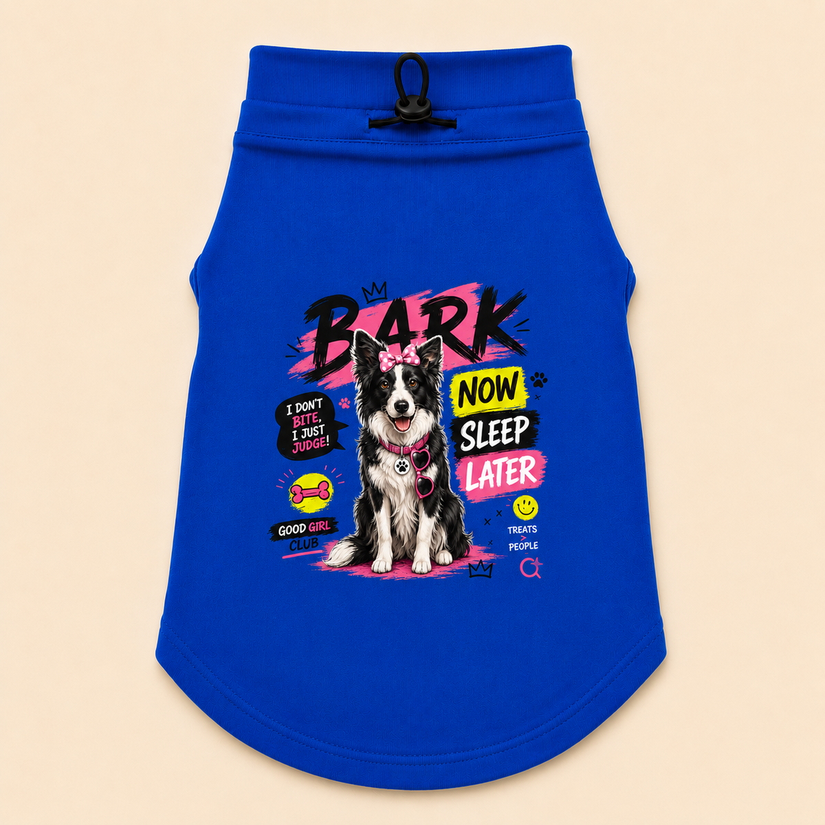 MowmyTails Royal Blue T-Shirt – Choose Your Sticker-Style