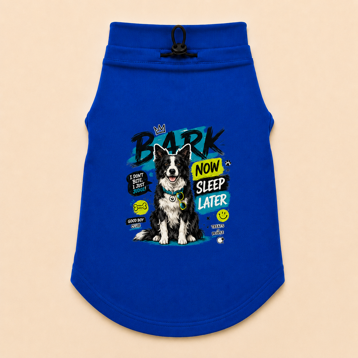 MowmyTails Royal Blue T-Shirt – Choose Your Sticker-Style