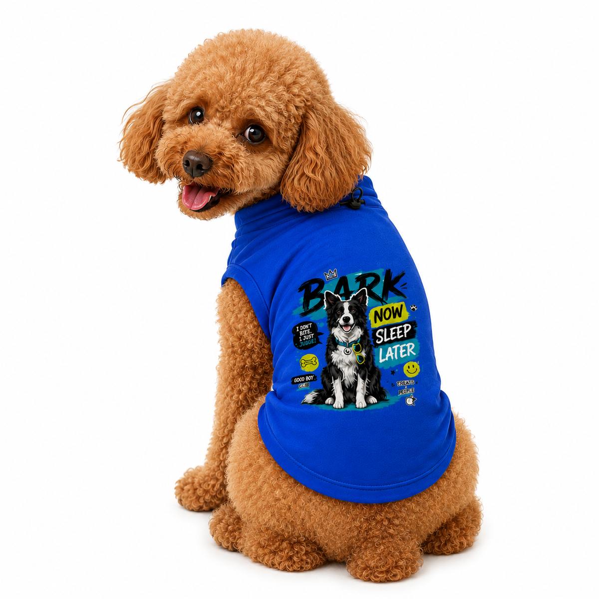 MowmyTails Royal Blue T-Shirt – Choose Your Sticker-Style