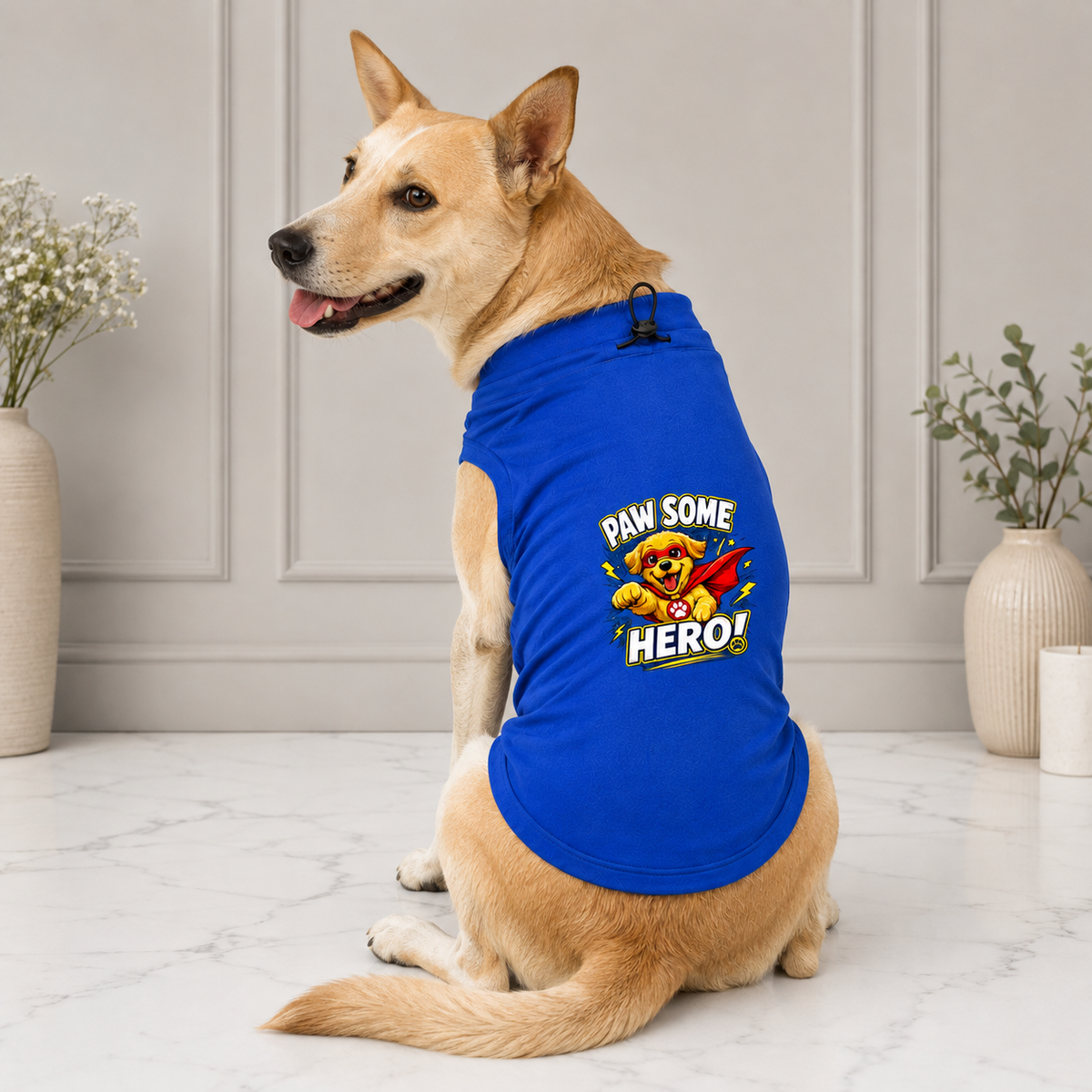 MowmyTails Royal Blue T-Shirt – Choose Your Sticker-Style