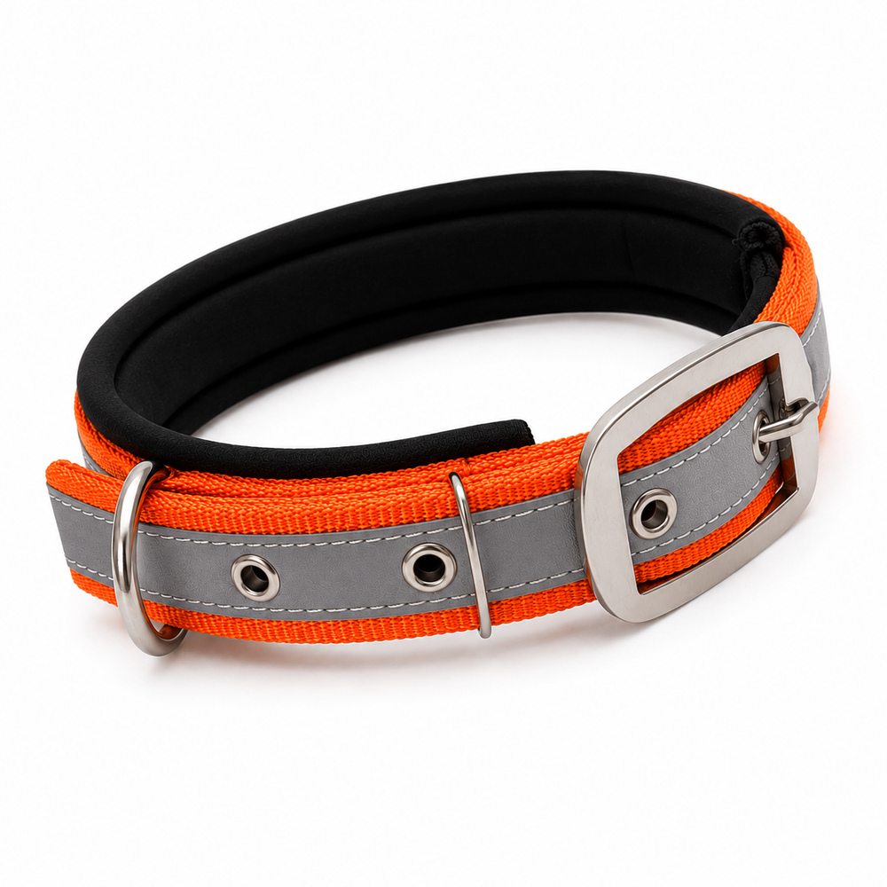 Mowmy Tails Premium Soft Padded Reflective Collar