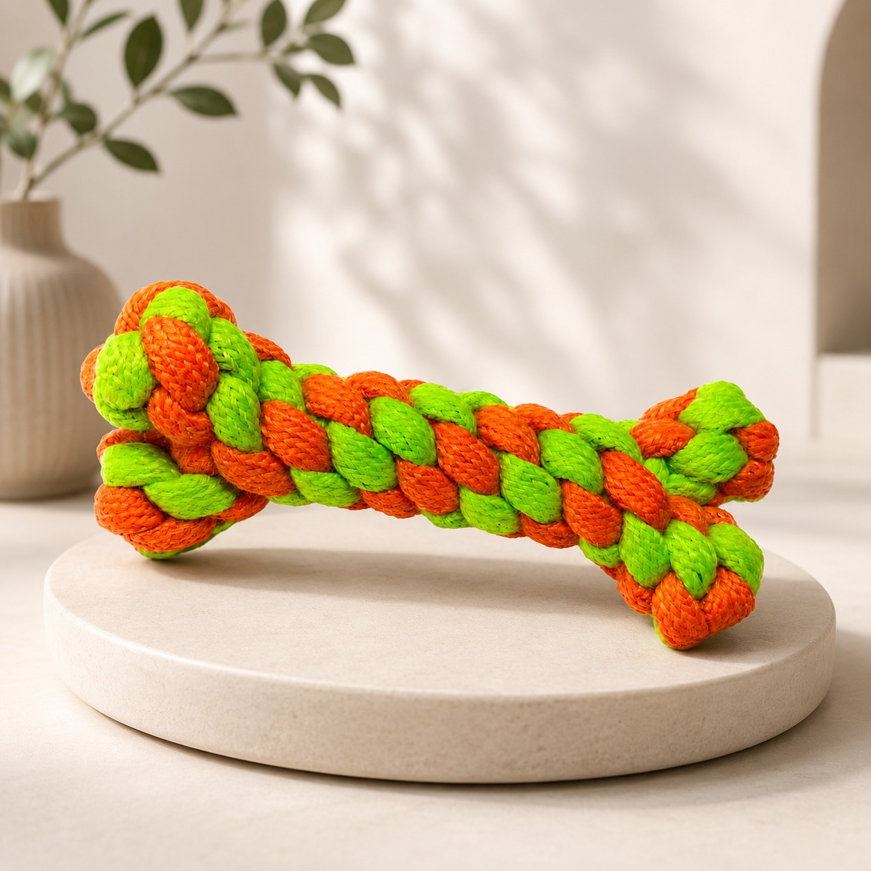 Mowmy Tails Rope Bone Toy