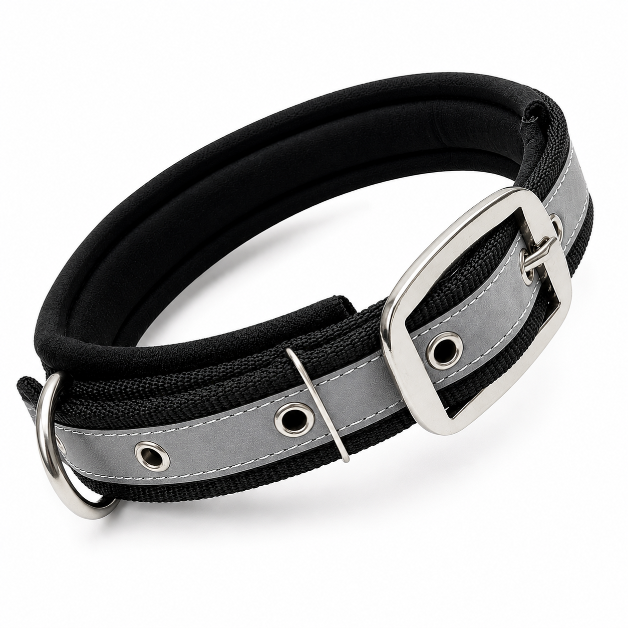 Mowmy Tails Premium Soft Padded Reflective Collar