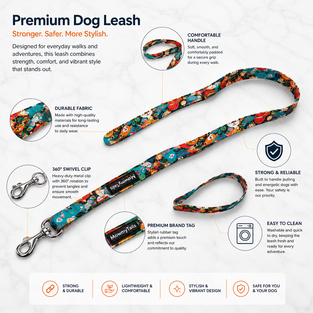 Mowmy Tails Luxe Walk Set