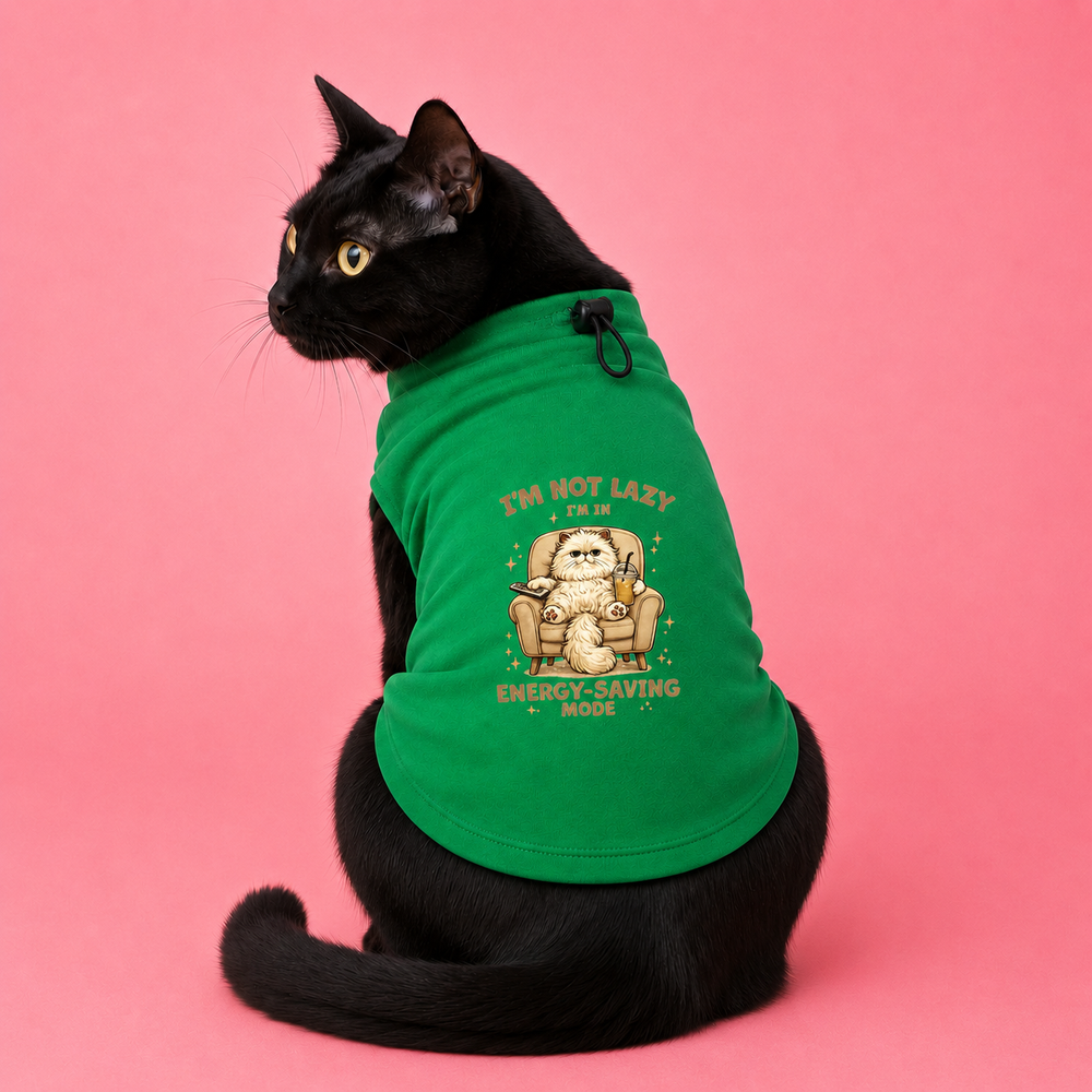 MowmyTails Kelly Green T-Shirt for Cats – Choose Your Sticker-Style