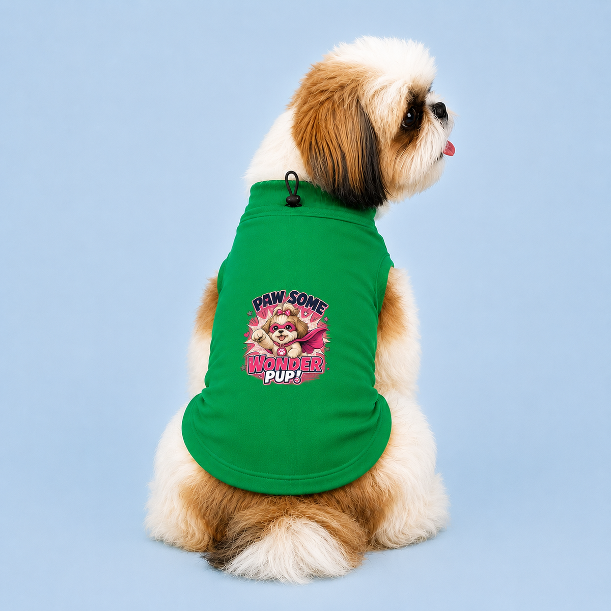 MowmyTails Emerald T-Shirt – Choose Your Sticker-Style