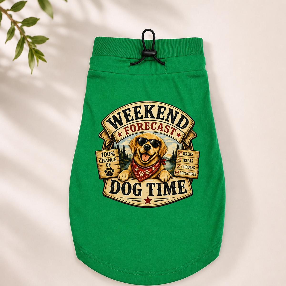 MowmyTails Emerald T-Shirt – Choose Your Sticker-Style