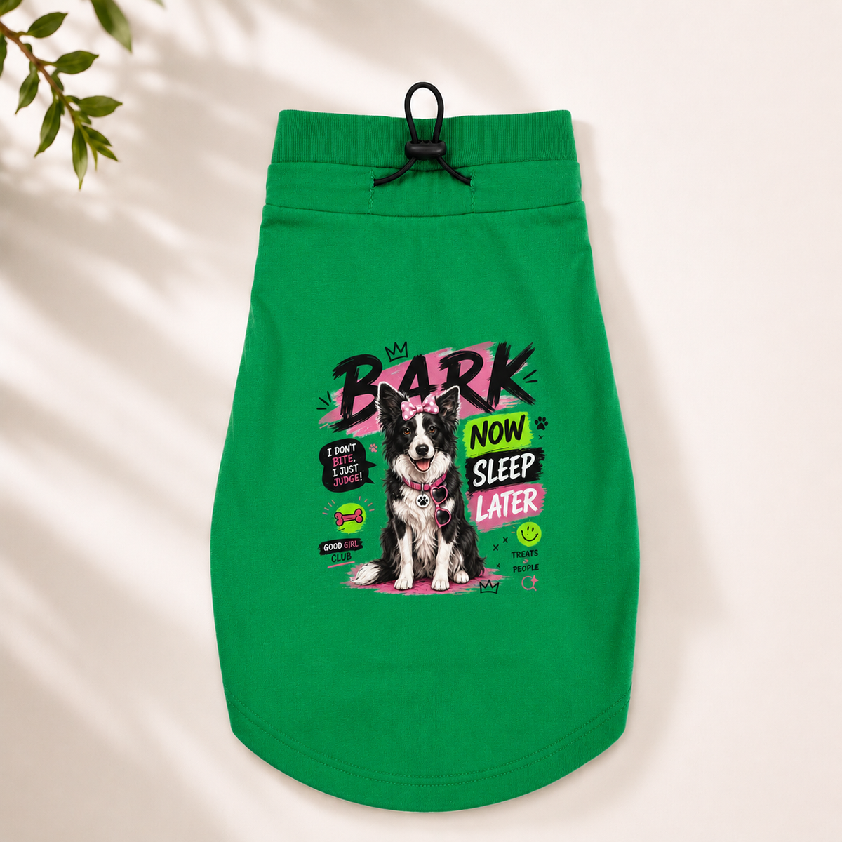 MowmyTails Emerald T-Shirt – Choose Your Sticker-Style