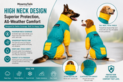 Mowmy Tails Citrus-Splash Full-Body Raincoat