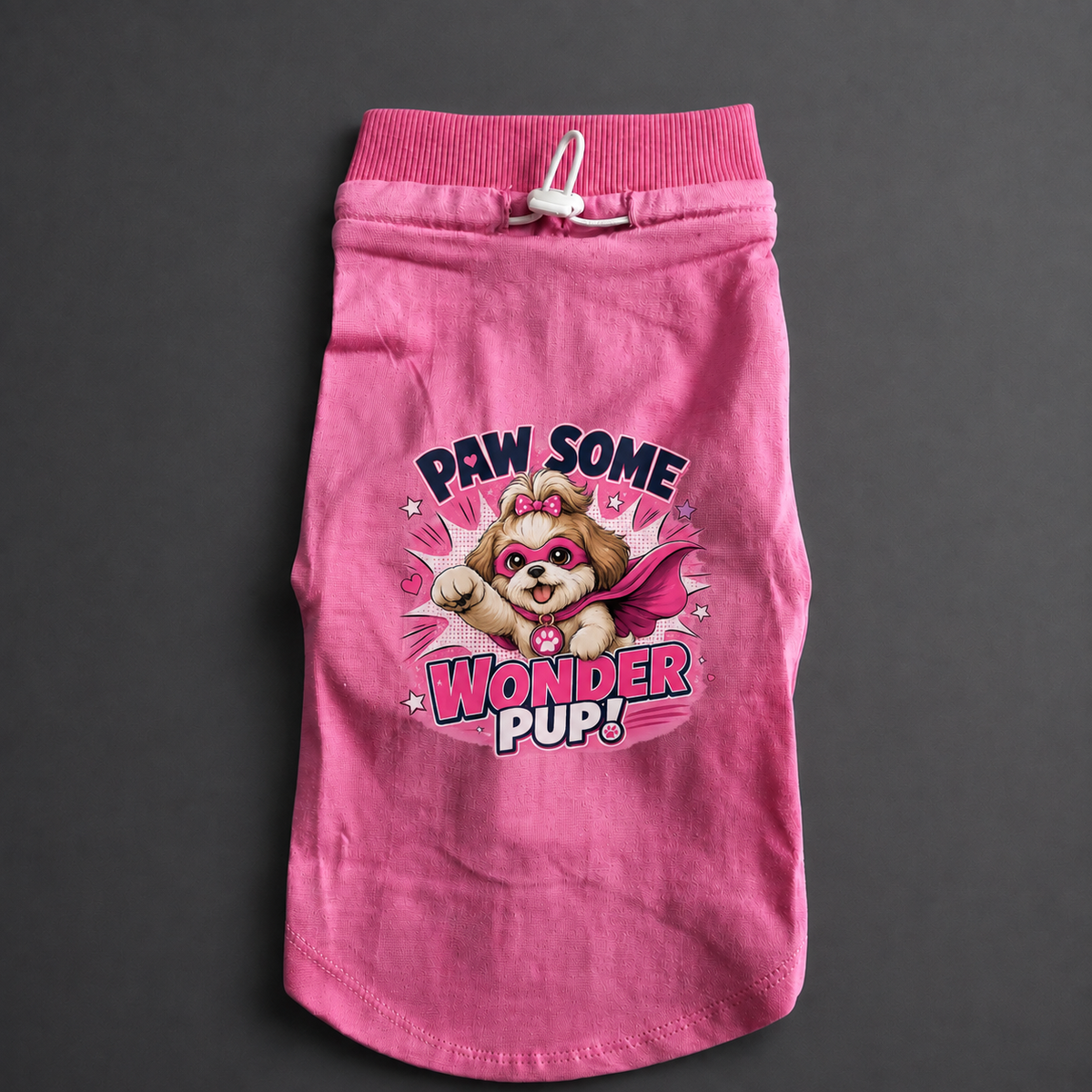 MowmyTails Bubble Pink T-Shirt – Choose Your Sticker-Style