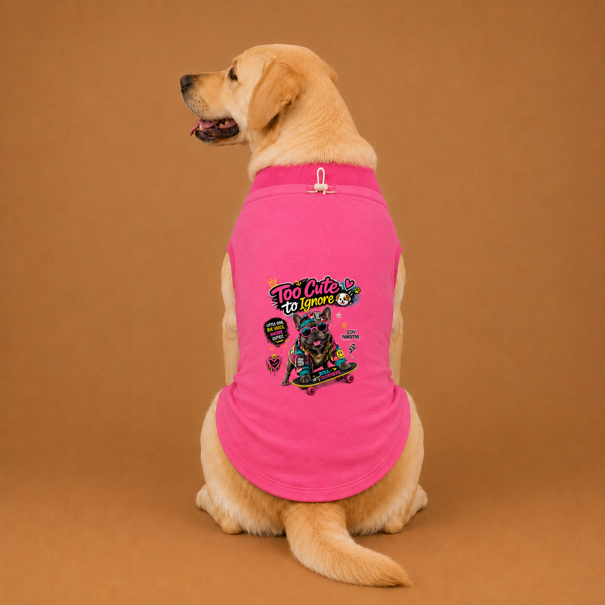 MowmyTails Bubble Pink T-Shirt – Choose Your Sticker-Style