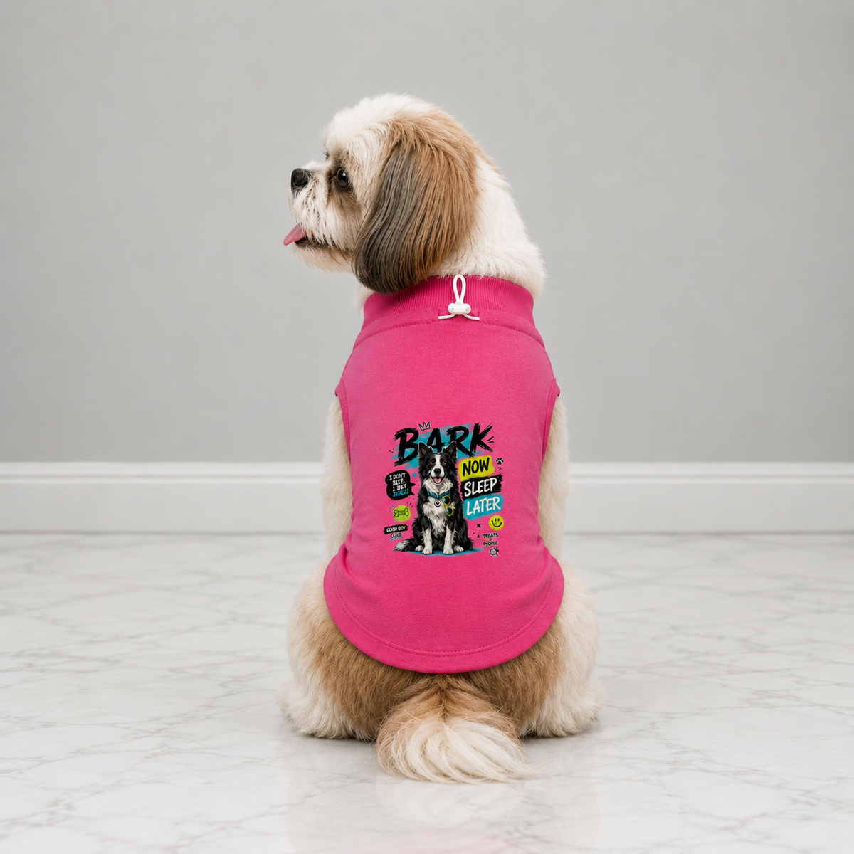 MowmyTails Bubble Pink T-Shirt – Choose Your Sticker-Style