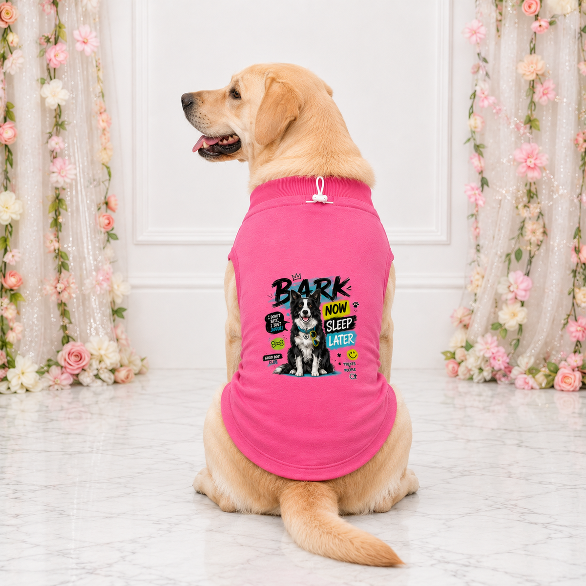 MowmyTails Bubble Pink T-Shirt – Choose Your Sticker-Style