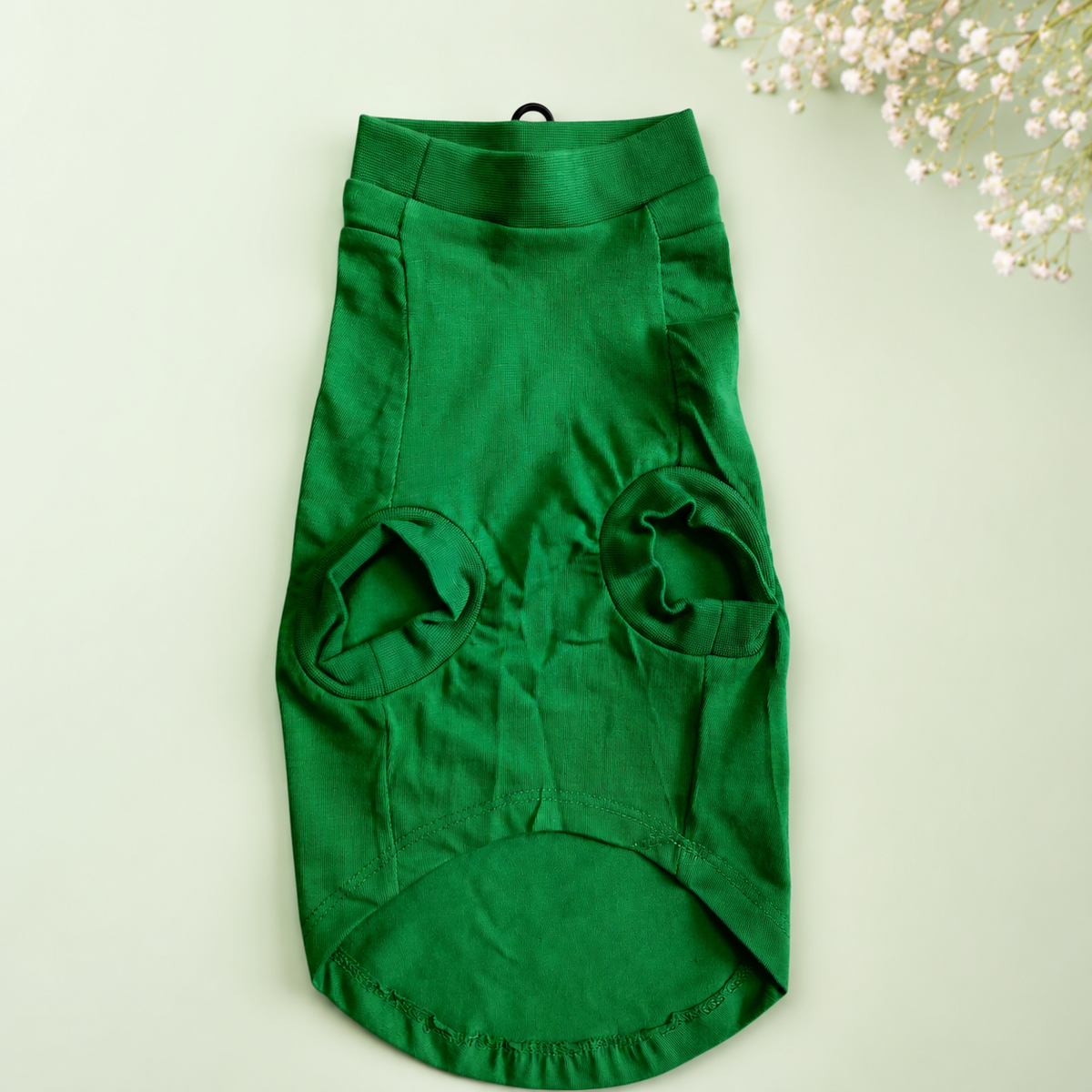 MowmyTails Kelly Green T-Shirt for Cats – Choose Your Sticker-Style